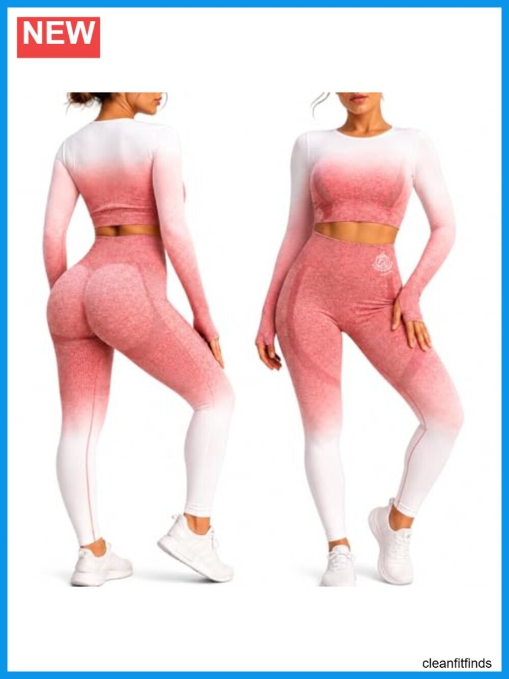 3-Piece Workout Set with Jacket High Waisted Seamless Leggings Sports Bra